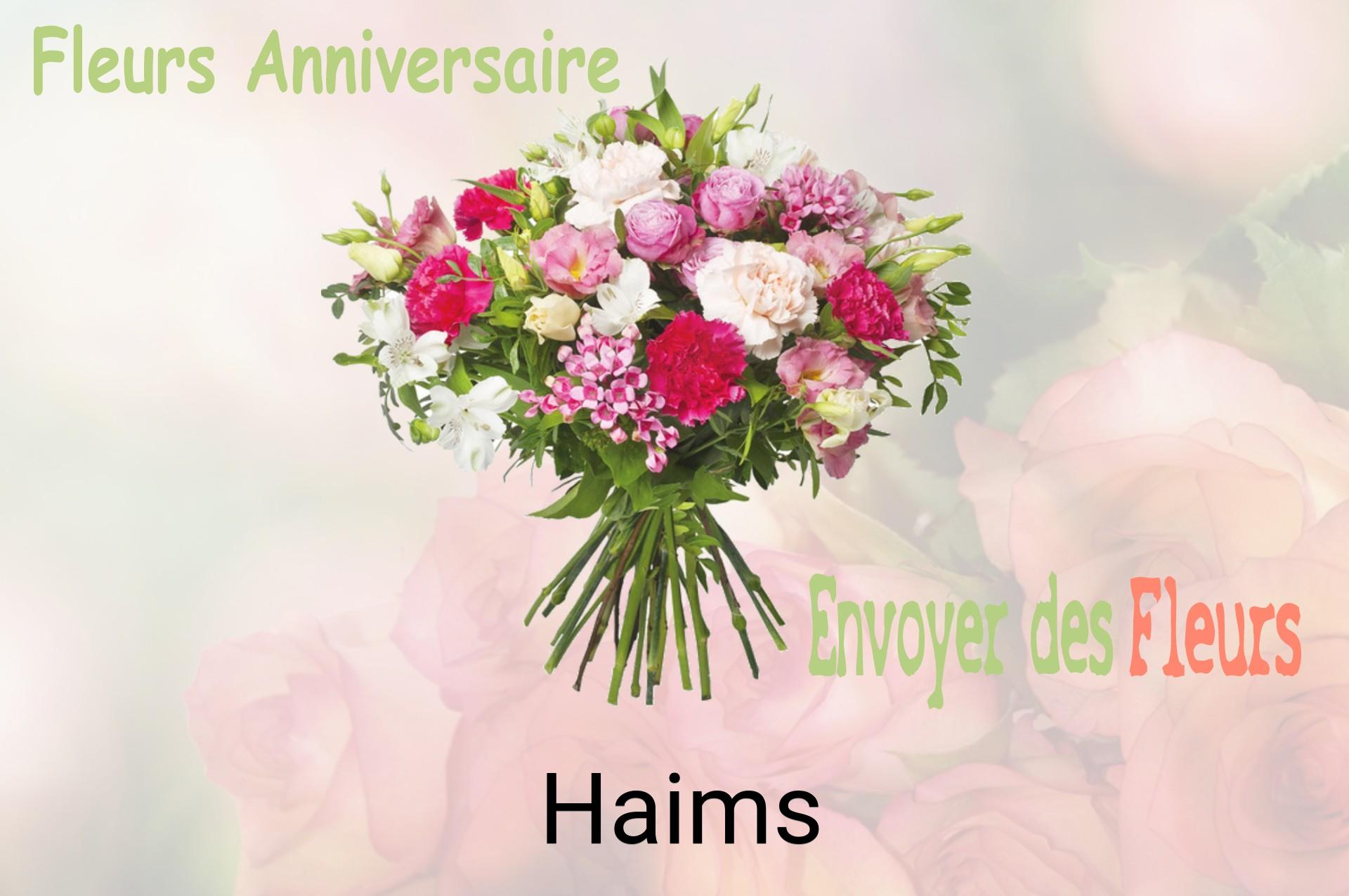 Bouquet de fleurs d’anniversaire livré à Haims