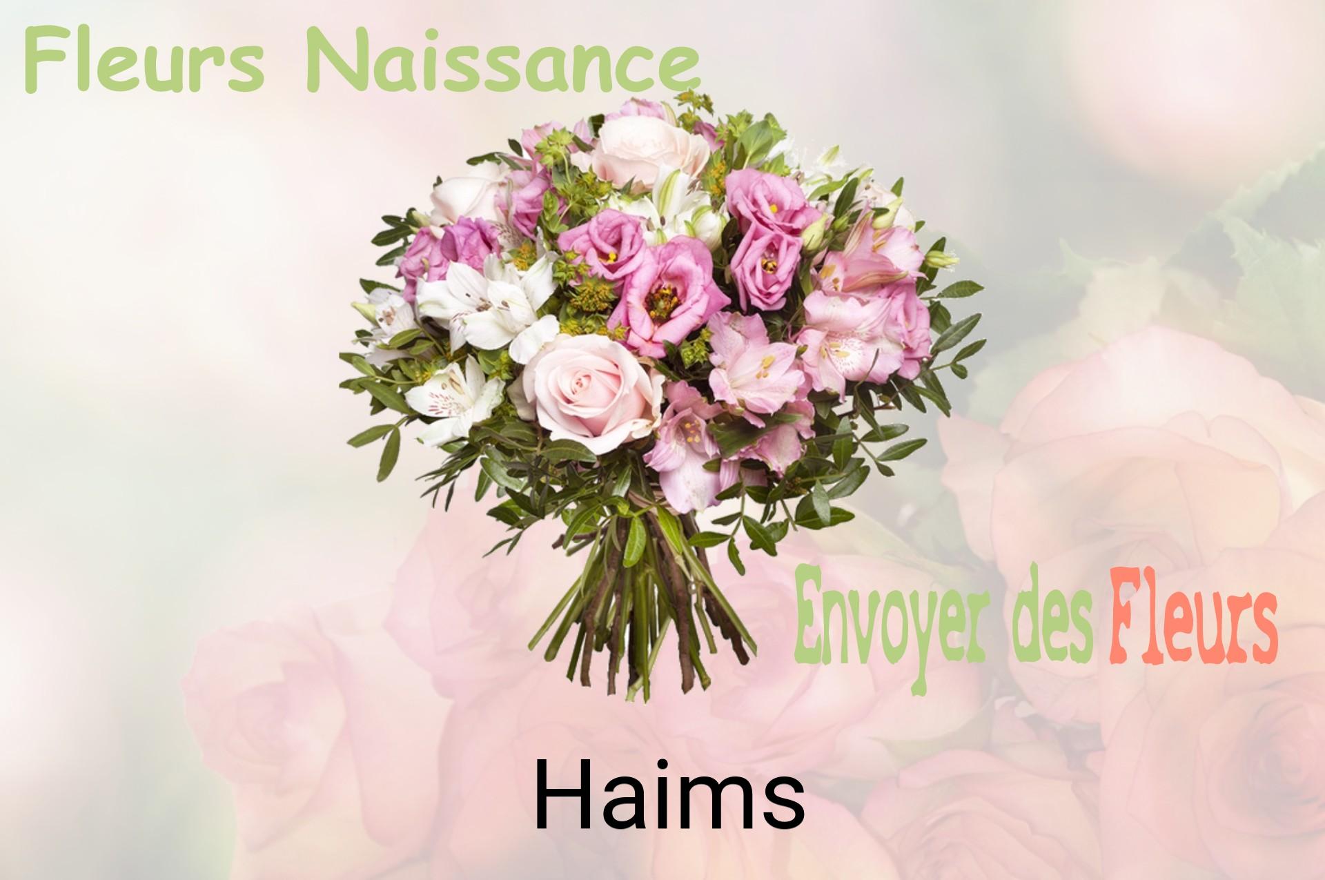 Bouquet de fleurs de naissance livré à Haims